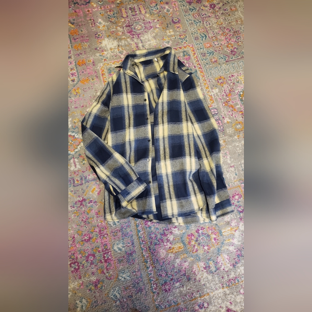 Plaid button down